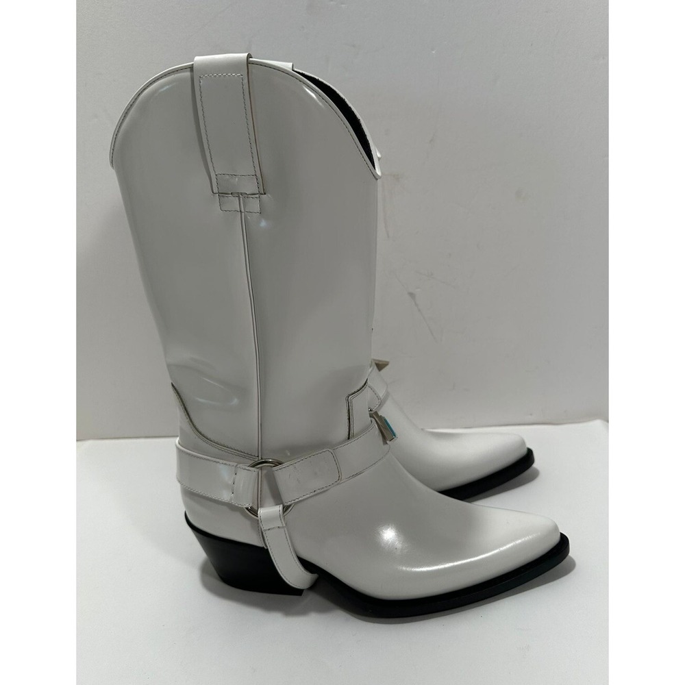 Calvin Klein 205W39NYC RAF Western Leather Boots sz 5 US